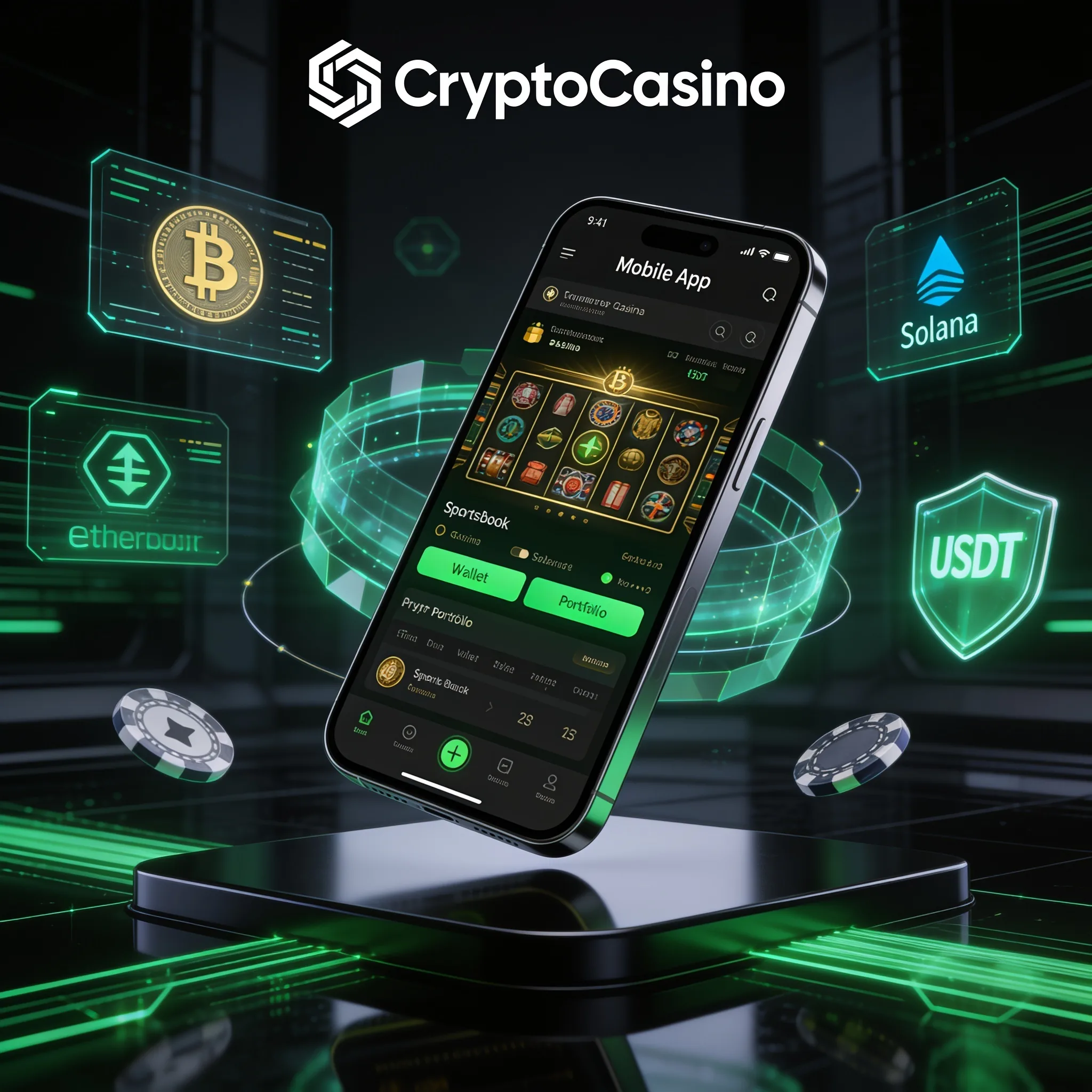 Sportsbook CryptoCasino sur mobile